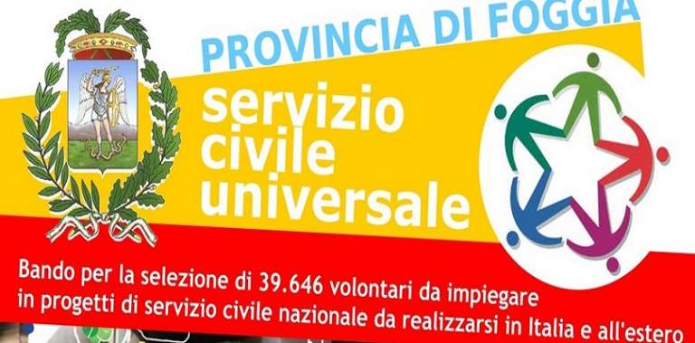 PUBBLICATO IL BANDO PER 148 OPERATORI VOLONTARI DA IMPIEGARE IN PROGETTI DI SERVIZIO CIVILE