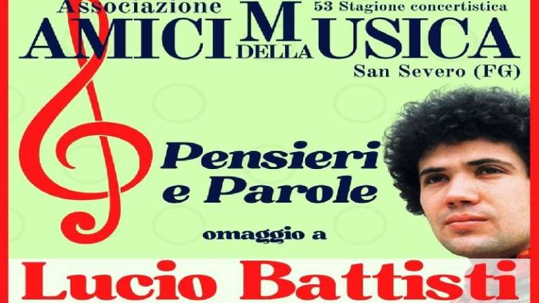 “EMOZIONI…TI CANTO LUCIO BATTISTI” AL TEATRO VERDI DI SAN SEVERO