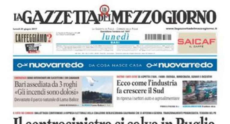 BENTORNATA GAZZETTA DEL MEZZOGIORNO