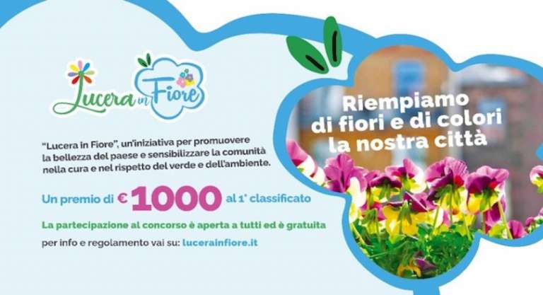 “LUCERA IN FIORE”, PRESENTATO IL CONCORSO CHE ABBELLISCE LA CITTA’