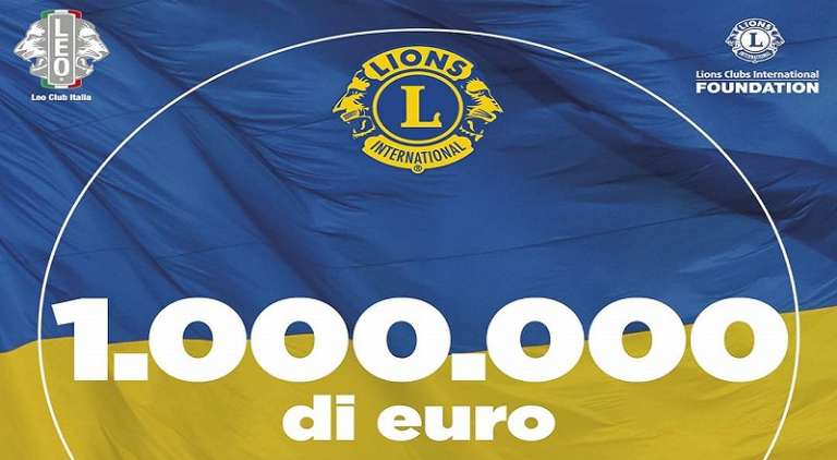 1 MILIONE DI EURO DAI LIONS PER I PROFUGHI UCRAINI
