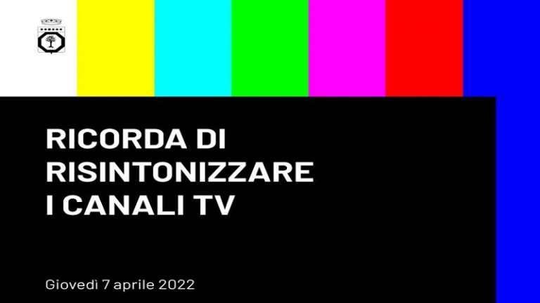 GIOVEDI’ 7 APRILE CAMBIANO LE FREQUENZE DELLE EMITTENTI TELEVISIVE, QUESTI I COMUNI