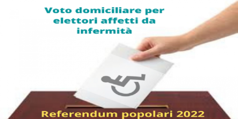 SAN NICANDRO, VOTO DOMICILIARE PER GLI ELETTORI AFFETTI DA INFERMITA’