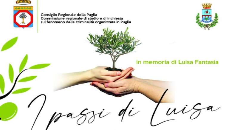 “I PASSI DI LUISA”, UN ULIVO AL PORTO DI MANFREDONIA IN RICORDO DI LUISA FANTASIA VITTIMA DI MAFIA