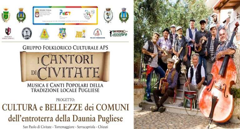 ESTATE E SPETTACOLI – I CANTORI DI CIVITATE NELLE PIAZZE DELLA DAUNIA