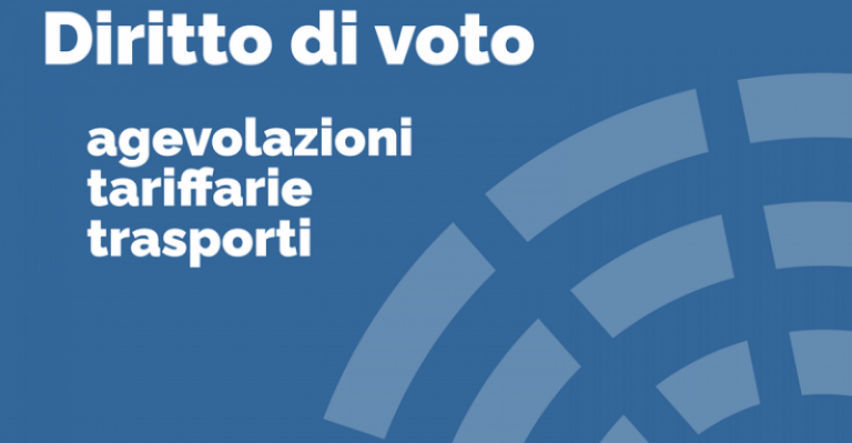 ELEZIONI POLITICHE DEL 25 SETTEMBRE 2022, AGEVOLAZIONE PER I VIAGGI FERROVIARI