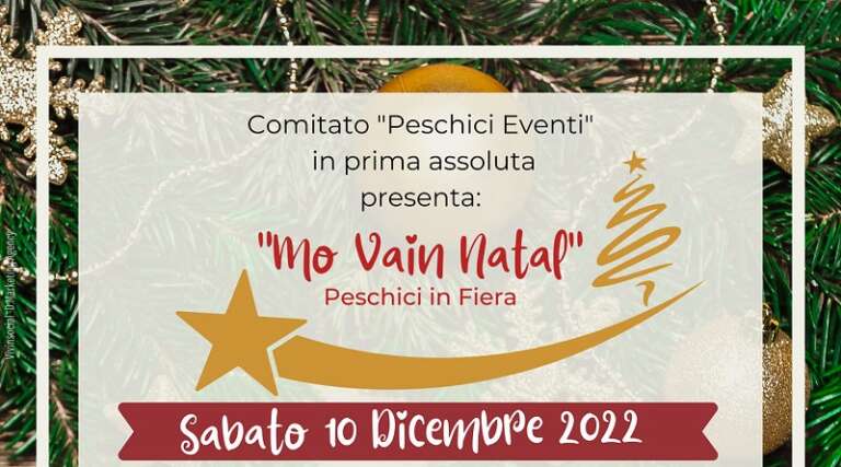 IL COMITATO “PESCHICI EVENTI” PRESENTA “MO VAIN NATAL”