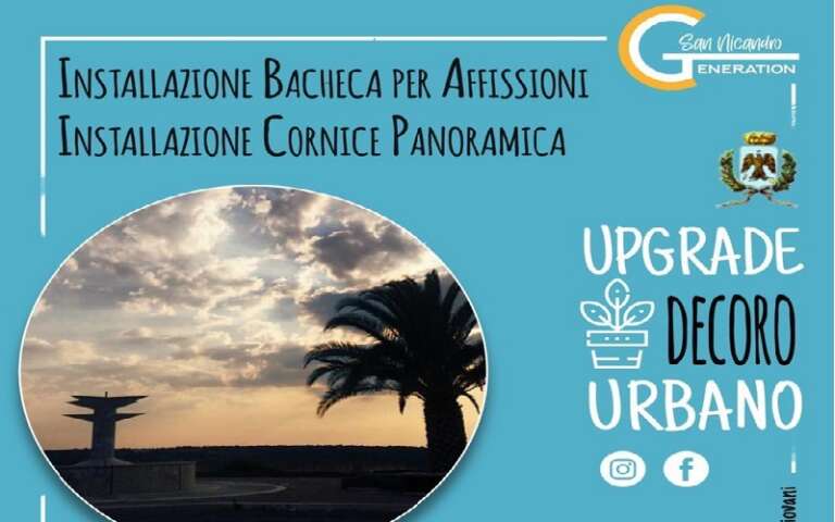 SANNICANDRO, PROGETTO “UPGRADE DECORO URBANO”