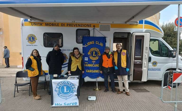 LIONS CLUB SAN NICANDRO, GRANDE PARTECIPAZIONE ALLA PREVENZIONE DEL DIABETE