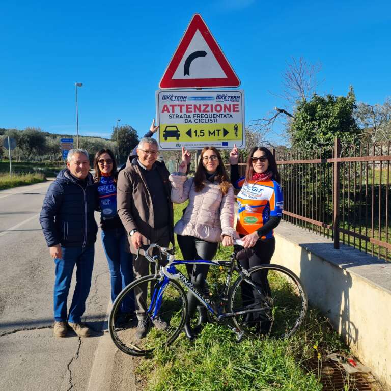 IL COMUNE DI SAN NICANDRO ADERISCE ALL’INIZIATIVA DI INTERESSE NAZIONALE “IO RISPETTO IL CICLISTA”