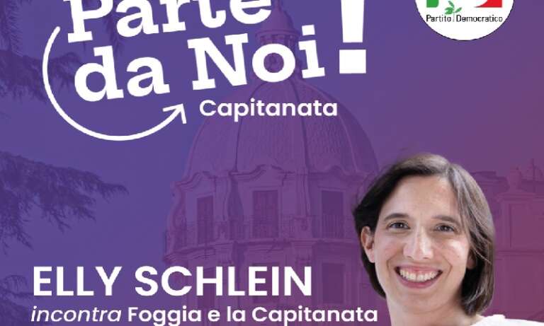 PRIMARIE PD, ELLY SCHLEIN A FOGGIA