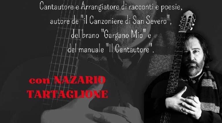 SAN SEVERO – AL GOTAN INCONTRO SULLA SCRITTURA CREATIVA PER CANZONI, COL CANTAUTORE NAZARIO TARTAGLIONE