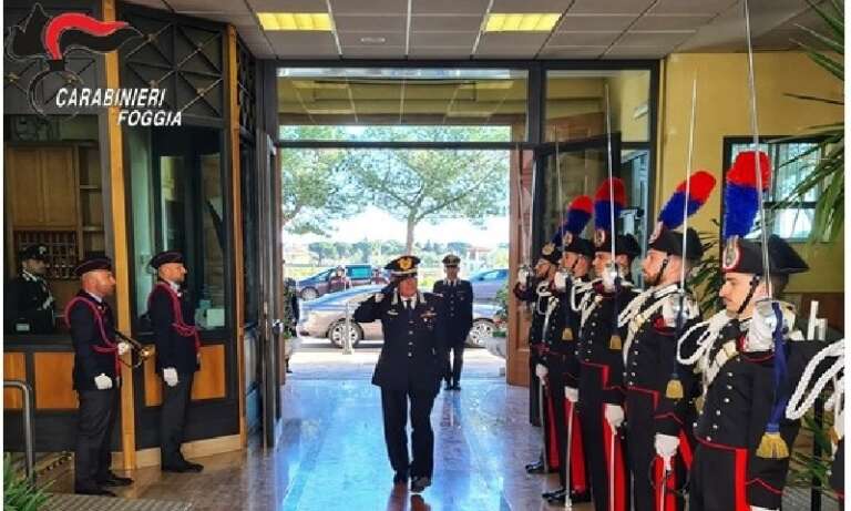 FOGGIA, VISITA AL COMANDOPROVINCIALE DEI CARABINIERI DEL COMANDANTE INTERREGIONALE “OGADEN” DI NAPOLI