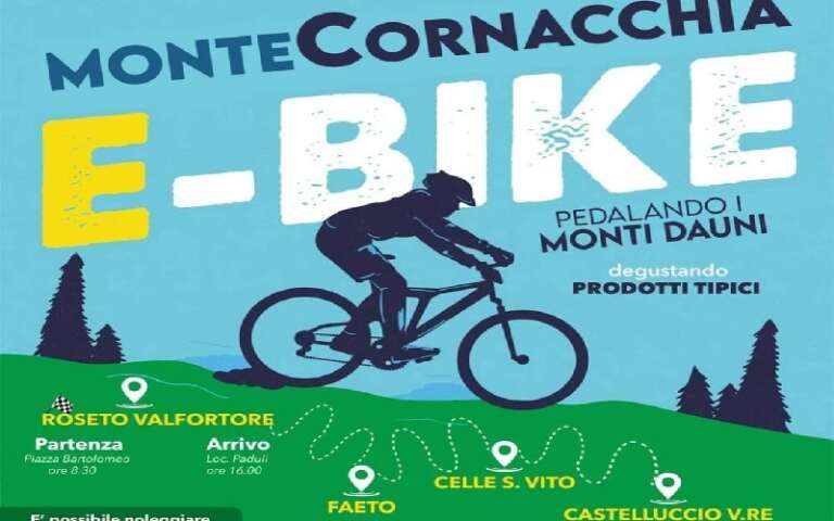 SUL TETTO DELLA PUGLIA IN E-BIKE: LA PEDALATA DI MONTE CORNACCHIA UNISCE 4 PAESI