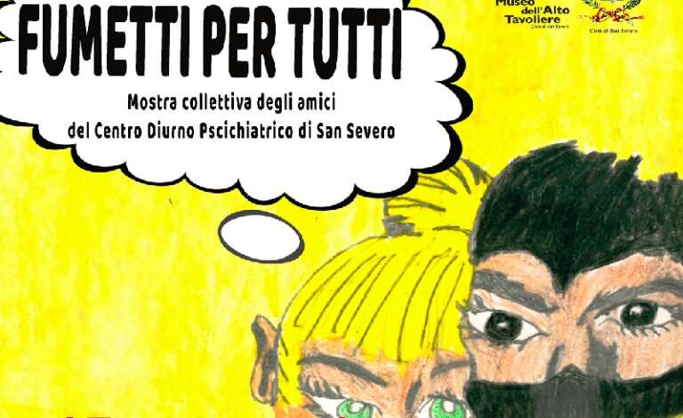 AL MAT “FUMETTI PER TUTTI”, MOSTRA COLLETTIVA IN COLLABORAZIONE CON IL CENTRO DIURNO PSICHIATRICO