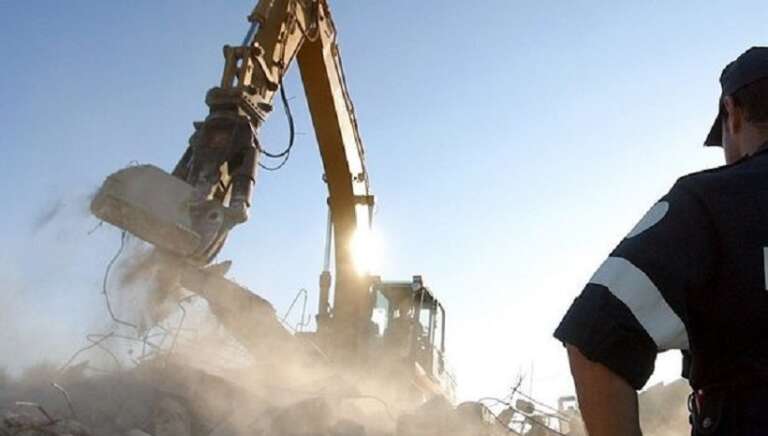DEMOLIZIONE DI IMMOBILI ABUSIVI UBICATI IN LOCALITA’ “TORRE MILETO – SCHIAPPARO”
