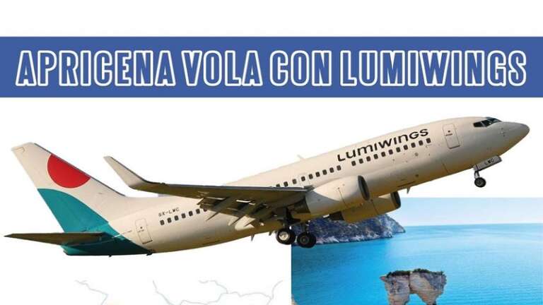 APRICENA VOLA CON LUMIWINGS