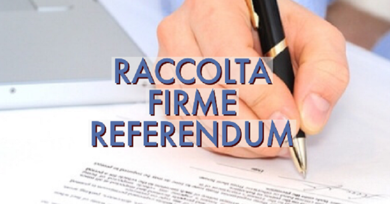 SAN NICANDRO GARGANICO, RACCOLTA FIRME PER REFERENDUM