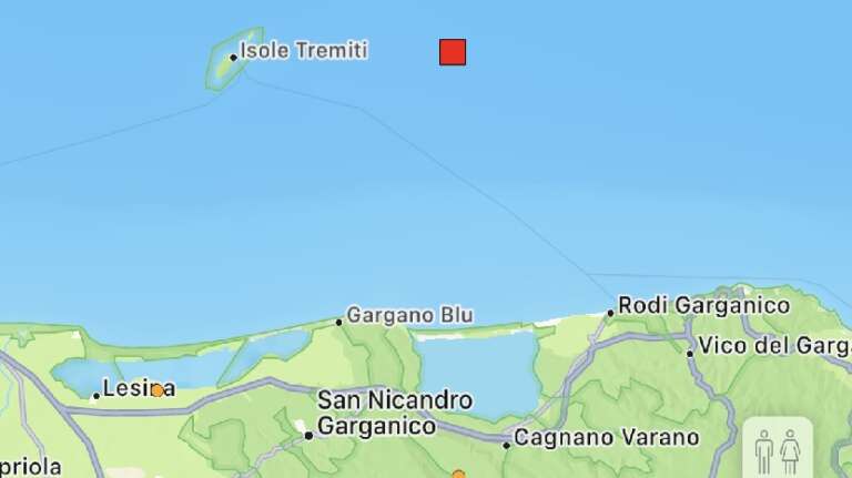 SCOSSA DI TERREMOTO NELLA ZONA GARGANICA