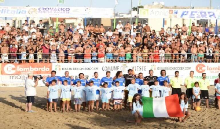 XX TAPPA “ALLENATI CONTRO LA VIOLENZA”, ITAL BEACH SOCCER A VIESTE