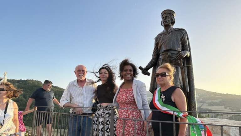 CELLE SAN VITO, INAUGURATA STATUA DI CARLO I° D’ANGIO’. PRESENTE ANCHE REALTA’ SANNITA E REPORTAGES