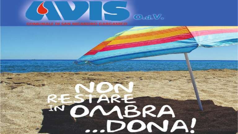 AVIS, L’ULTIMA DONAZIONE DI AGOSTO