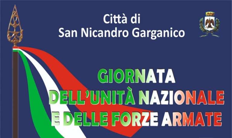 SAN NICANDRO: 4 NOVEMBRE, GIORNATA DELL’UNITA’ NAZIONALE E DELLE FORZE ARMATE