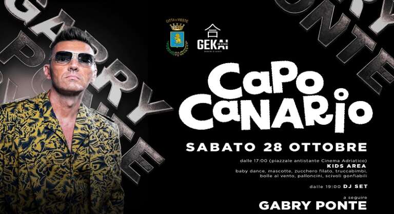 A VIESTE L’APPUNTAMENTO CON IL “CAPO CANARIO”; DJ GABRY PONTE, IL TERZO ITALIANO PIÙ ASCOLTATO NEL MONDO