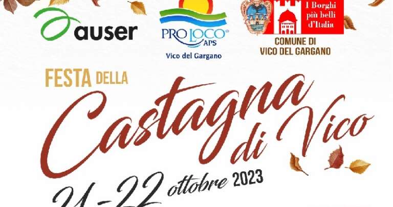 “FESTA DELLA CASTAGNA DI VICO”, DUE GIORNI DI SAPORI E DI INIZIATIVE