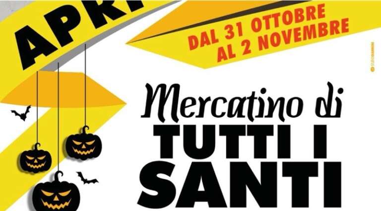 APRICENA: MERCATINO DI TUTTI I SANTI DAL 31 OTTOBRE AL 2 NOVEMBRE