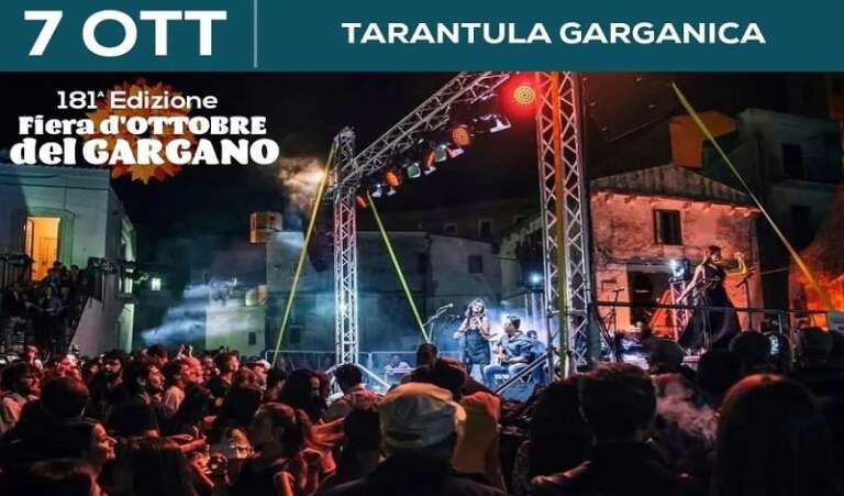 SAN NICANDRO, 181^ EDIZIONE FIERA OTTOBRE DEL GARGANO: GLI EVENTI DI OGGI