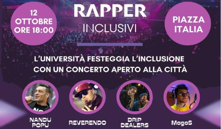 L’UNIVERSITA’ DI FOGGIA IN PIAZZA CON I RAPPER DRIP DEALERS, MAGOS, NADU POPU E REVERENDO