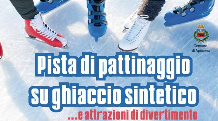 APRICENA, ASPETTANDO NATALE ARRIVA LA PISTA DI PATTINAGGIO SU GHIACCIO