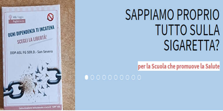 EDUCARE ALLA SALUTE, “SAPPIAMO PROPRIO TUTTO SULLA SIGARETTA?”