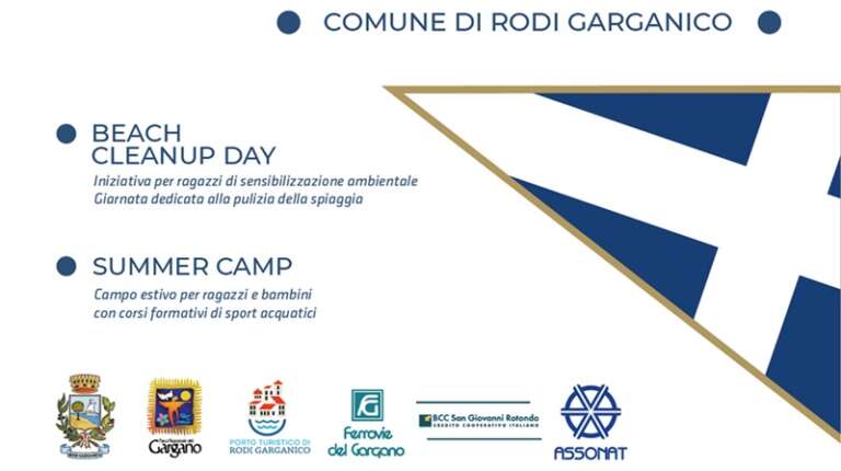 A RODI GARGANICO LA “BEACH CLEANUP DAY” E LA “SUMMER CAMP”