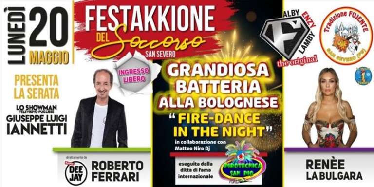 FESTA DEL SOCCORSO 2024 – FIRE-DANCE IN THE NIGHT