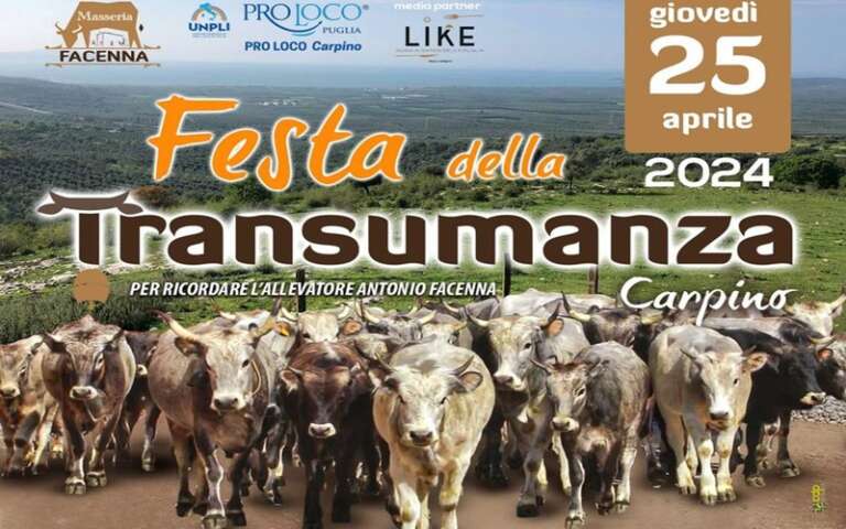 25 APRILE 2024 FESTA DELLA TRANSUMANZA ALLA MASSERIA DIDATTICA FACENNA