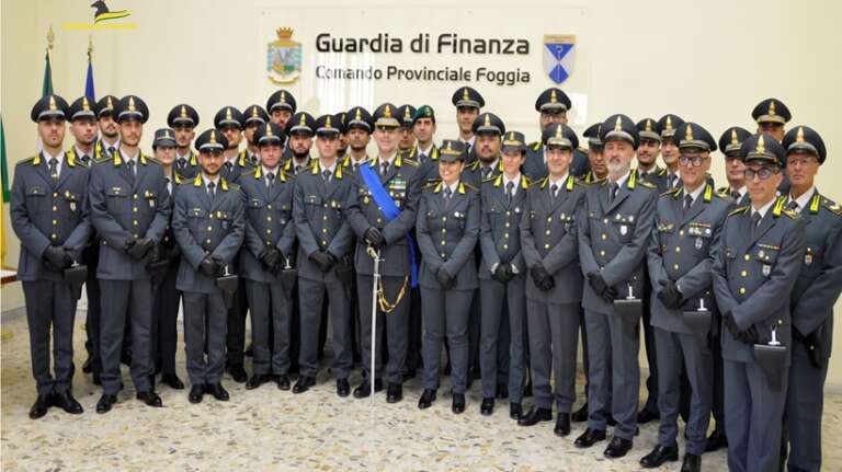 32 FINANZIERI IN SERVIZIO A FOGGIA GIURANO FEDELTA’ ALLA REPUBBLICA