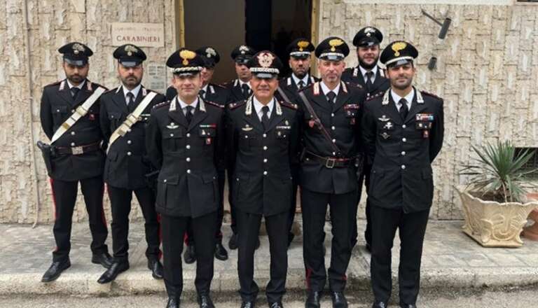 IL COMANDANTE DELLA LEGIONE CARABINIERI PUGLIA VISITA LA STAZIONE DI ZAPPONETA
