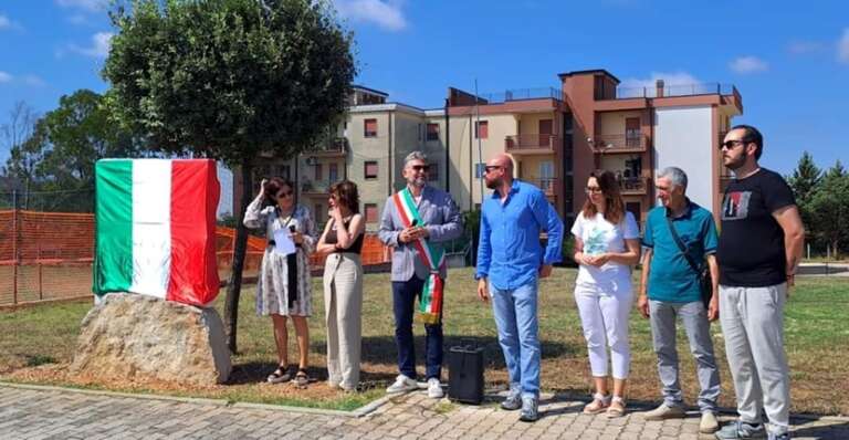 SAN NICANDRO, INAUGURATO LO SPAZIO RICREATIVO “PEPPINO IMPASTATO”