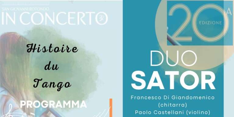 SAN GIOVANNI ROTONDO, RASSEGNA MUSICALE INCONCERTO: HISTOIRE DU TANGO