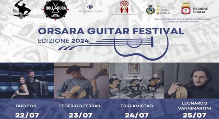 ORSARA GUITAR FEST, UNA SETTIMANA DI CONCERTI E MASTERCLASS