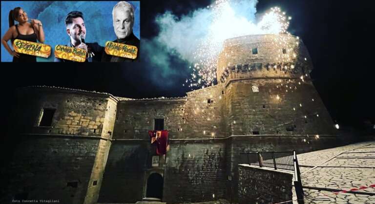 ROCCHETTA PREMIA MICHELE PLACIDO E INCENDIA IL CASTELLO