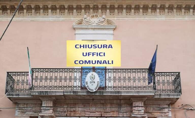 SAN NICANDRO GARGANICO, CHIUSURA UFFICI COMUNALI PER IL GIORNO 16 AGOSTO 2024