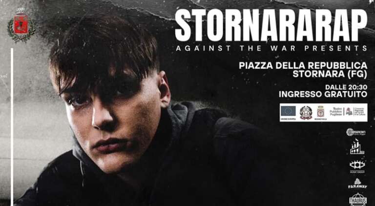 TORNA LO “STORNATA RAP AGAINST THE WAR”, OSPITE KID YUGI
