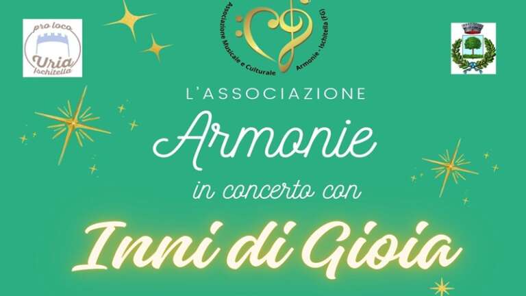 ASSOCIAZIONE MUSICALE &CULTURALE “ARMONIE” IN CONCERTO CON “INNI DI GIOIA”