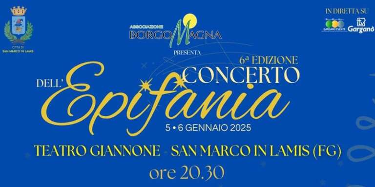 SAN MARCO IN LAMIS, CONCERTO DELL’EPIFANIA 2025