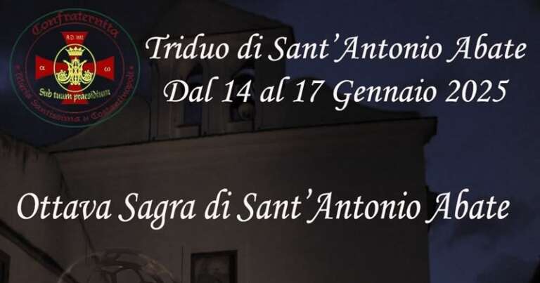 SAN NICANDRO GARGANICO, 8^ SAGRA FESTA SANT’ANTONIO ABATE CHIESA MADONNA COSTANTINOPOLI
