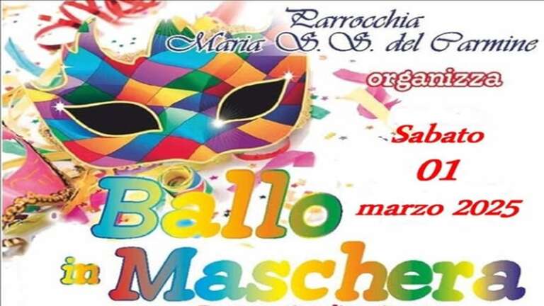 SAN NICANDRO GARGANICO, “BALLO IN MASCHERA” DELLA PARROCCHIA DI SANTA MARIA DEL CARMINE