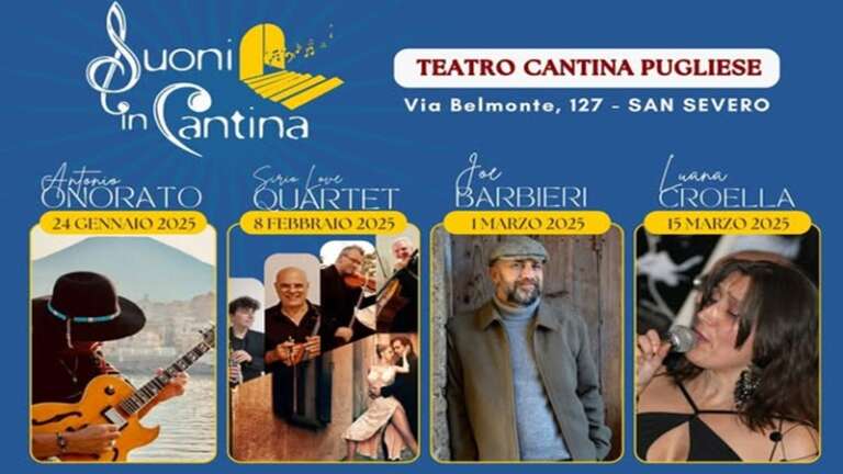 RASSEGNA “SUONI IN CANTINA” AL TEATRO CANTINA PUGLIESE